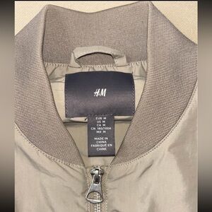 H&M Beige Bomber Jacket